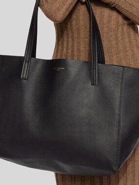 Kurt Geiger London Large Violet Black Leather Tote